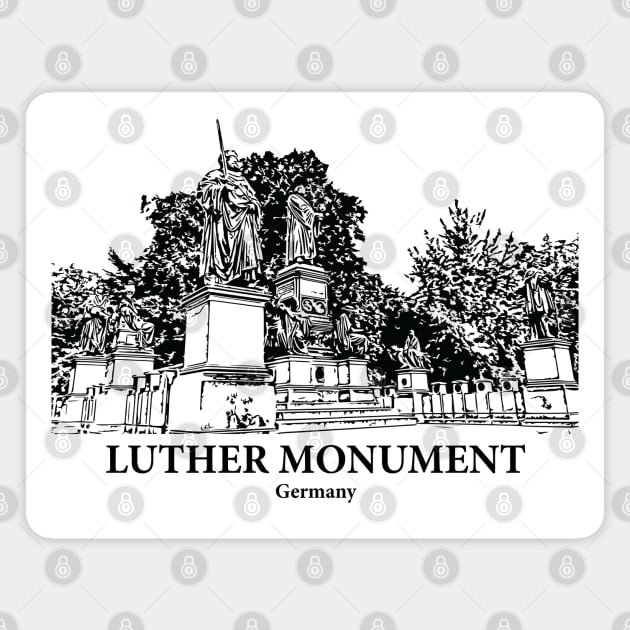 Luther Monument - Germany Magnet by Lakeric